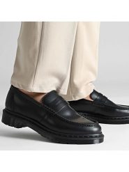 Dr. Martens Skórzane mokasyny "Penton" w kolorze czarnym rozmiar: 41. Czarne botki sznurowane Dr. Martens, bez wzorów, bez obcasa, bez zapięcia. Za 649.95 zł.