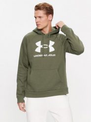Under Armour Bluza Ua Rival Fleece Logo Hd 1379758 Khaki Loose Fit. Brązowe bluzy Under Armour, l, bez wzorów, z bawełny, bez kaptura. Za 84.55 zł.