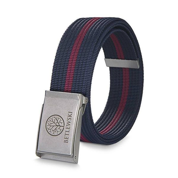 Pasek parciany BETLEWSKI PRC-17_SR-2 XL granatowy. Niebieskie paski Betlewski, bez wzorów, z materiału. Za 39.99 zł.