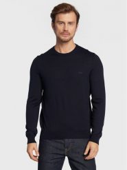 Boss Sweter Botto-L 50476364 Granatowy Regular Fit. Niebieskie swetry rozpinane Boss, l, bez wzorów, z bawełny, bez kołnierzyka, bez ramiączek. Za 419.99 zł.