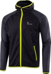 Męska kurtka softshell Klimatex Grapon czarna. Czarne kurtki PLASTIMO, m, bez wzorów, z gumy, bez kaptura. Za 198.20 zł.