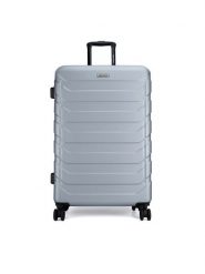 Gino Rossi Walizka duża GIN-L-003-05-SILVER. Srebrny. Szare walizki Gino Rossi, bez wzorów, z tworzywa sztucznego, duże. Za 299.99 zł.