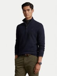 Polo Ralph Lauren Sweter 710932304001 Granatowy Regular Fit. Niebieskie swetry rozpinane Polo Ralph Lauren, l, bez wzorów, z bawełny, bez kołnierzyka, bez ramiączek. Za 679.99 zł.