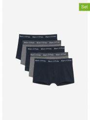 Marc O´Polo Bokserki (5 par) w kolorze granatowym i szarym rozmiar: M. Niebieskie bokserki m, bez wzorów. Za 143.56 zł.