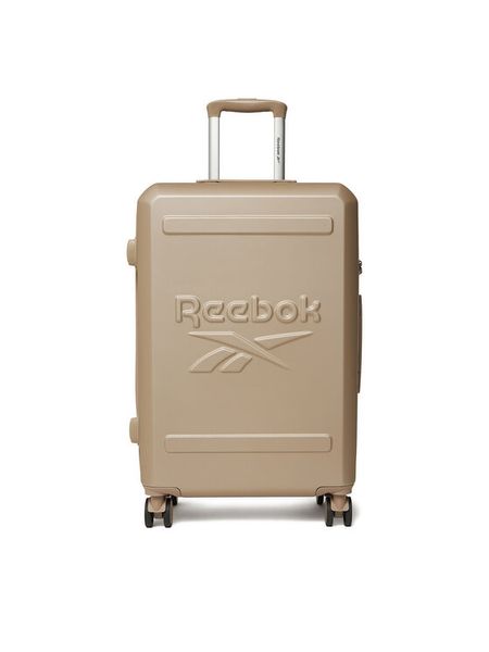 Reebok Walizka średnia CEO-RBK-WAL-023-CCC-M-1 Beżowy. Brązowe walizki Reebok, bez wzorów, z tworzywa sztucznego, średnie. Za 299.99 zł.