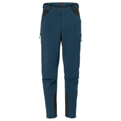 Spodnie przeciwdeszczowe VAUDE Qimsa II. Niebieskie spodenki rowerowe Vaude, l, bez wzorów, z materiału, rowerowe. Za 636.10 zł.
