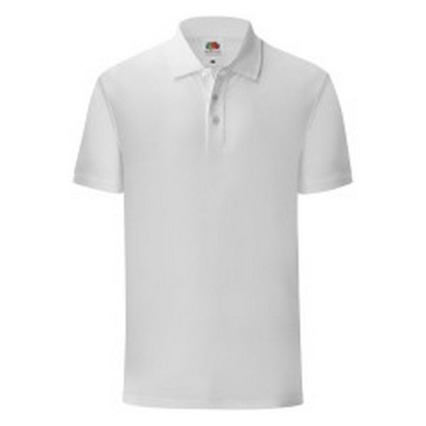 Koszulka Polo Męska Iconic. Białe koszulki polo Fruit of the Loom, m, bez wzorów, bez kołnierzyka, bez ramiączek. Za 52.99 zł.