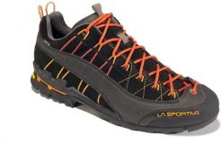 Buty trekkingowe La Sportiva Hyper GTX. Czarne buty turystyczne La Sportiva, bez wzorów, z gore-texu, przed kostkę, bez zapięcia, trekkingowe, gore-tex. Za 860.60 zł.