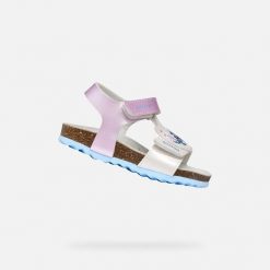 Sandały GEOX B SANDAL CHALKI Wielokolorowy. Niebieskie sandały Geox, z syntetyku, bez zapięcia. Za 207.99 zł.