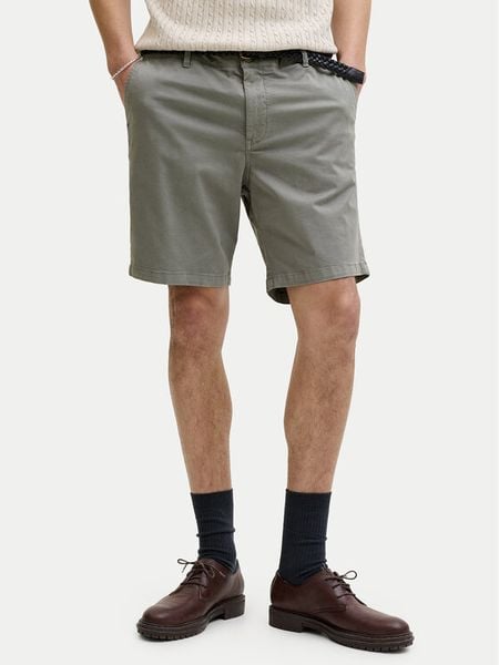 Jack & Jones Szorty materiałowe Ace Vance 12293005 Zielony ciemny Relaxed Fit. Zielone szorty Jack & Jones, l, bez wzorów, z bawełny. Za 123.99 zł.