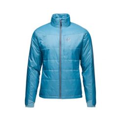 Kurtka puchowa Black Diamond Solution 2.0. Niebieskie kurtki Black Diamond, bez wzorów, z puchu, bez kaptura. Za 851.50 zł.