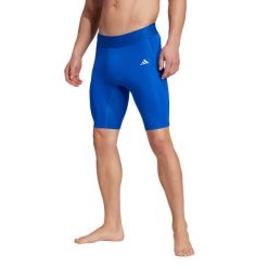 Szorty adidas Techfit. Niebieskie odzież kompresyjna Adidas, m, bez wzorów, z materiału, techfit (adidas). Za 90.99 zł.
