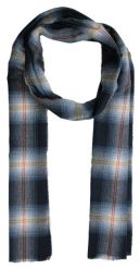 Szalik Niebiesko-Szary w Kratkę, Miękki, Firmy V.Fraas -Cashmink- Elegancki, Męski. Niebieskie szaliki V. Fraas, bez wzorów, z materiału. Za 65.00 zł.