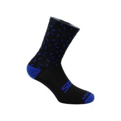 Skarpety rowerowe Merinos Socks. Czarne skarpety SIXS, bez wzorów, ze skóry. Za 160.50 zł.