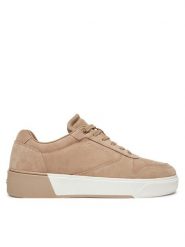 Calvin Klein Sneakersy HM0HM01591 Beżowy. Brązowe buty sportowe casual CALVIN KLEIN, bez wzorów, ze skóry, bez zapięcia. Za 569.99 zł.