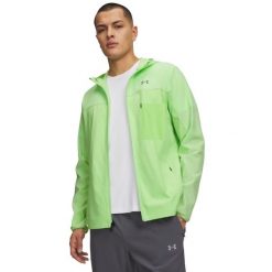 Męska kurtka Under Armour UA Velociti Pro Storm. Szare kurtki Under Armour, m, bez wzorów, z gumy, z kapturem. Za 431.40 zł.