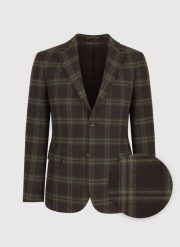 PAKO LORENTE – Brązowa marynarka męska w kratę. Brązowe marynarki Pako Lorente, na co dzień, m, bez wzorów, z wełny, casualowe. Za 699.99 zł.