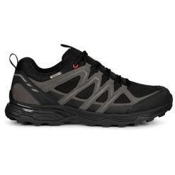Buty trekkingowe Trespass Carraig. Czarne buty turystyczne Trespass, bez wzorów, z gumy, bez zapięcia, trekkingowe. Za 428.90 zł.