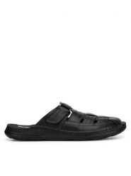 Go Soft Klapki ROMA-04 MI18 Czarny. Czarne klapki GO SOFT, ze skóry. Za 149.99 zł.