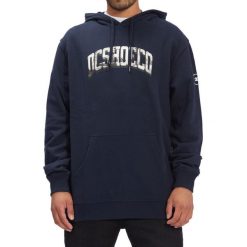 Bluza z kapturem DC Shoes Stacked, Mężczyźni. Niebieskie bluzy DC Shoes, m, bez wzorów, z bawełny, z kapturem. Za 390.00 zł.