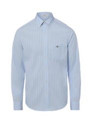 Gant Koszula Mężczyźni Regular Fit Bawełna (100%) niebieski|biały, XXL. Białe koszule GANT, m, bez wzorów, z bawełny, bez kołnierzyka, bez ramiączek. Za 549.95 zł.