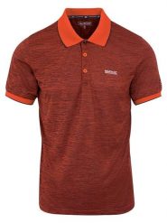 Regatta Funkcyjna koszulka polo "Remex II" w kolorze pomarańczowym rozmiar: M. Pomarańczowe koszulki polo Regatta, m, bez wzorów, z materiału, bez kołnierzyka, bez ramiączek. Za 52.79 zł.