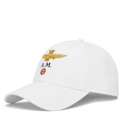 Czapka z daszkiem Aeronautica Militare. Białe czapki z daszkiem Aeronautica Militare, bez wzorów. Za 189.99 zł.