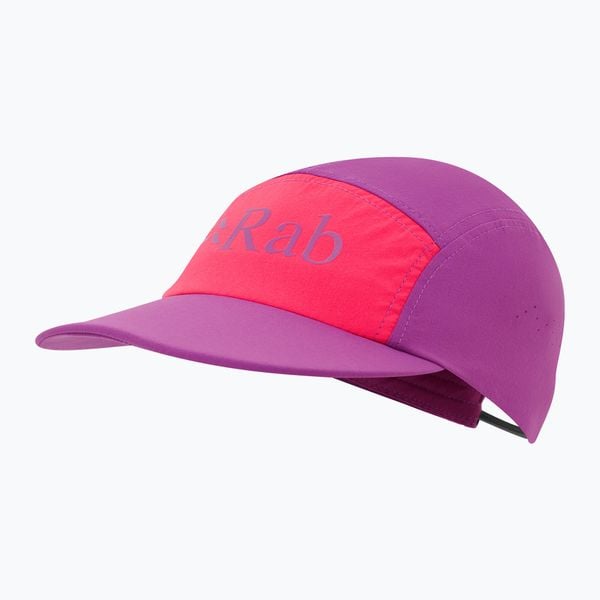 Czapka z daszkiem Rab Talus 5 Panel. Fioletowe czapki z daszkiem RAB, bez wzorów. Za 139.99 zł.