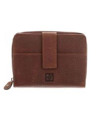 Bodenschatz Skórzany portfel w kolorze jasnobrązowym - 13 x 10 x 3 cm rozmiar: onesize. Brązowe portfele Bodenschatz, bez wzorów, z materiału. Za 173.99 zł.