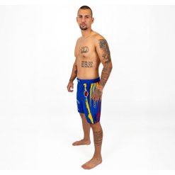 Krótkie mma nokaut Kempo Rumpo Rumunia Children. Niebieskie szorty KNOCKOUT, bez wzorów, sportowe. Za 119.03 zł.