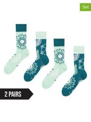 Dedoles Skarpety (2 pary) w kolorze morsko-miętowym rozmiar: 35-38. Niebieskie skarpety Dedoles, bez wzorów. Za 65.54 zł.