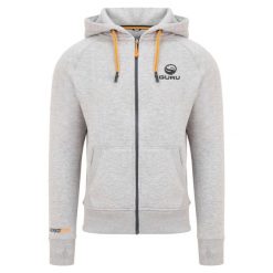 Bluza Męska Wędkarska Z Kapturem Rozpinana Guru Hoodie Aventus Grey. Szare bluzy Guru, m, bez wzorów, z kapturem. Za 278.99 zł.