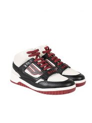 Bally Sneakersy "Kuper-T" | 6230961 | Kuper-T | Mężczyzna | Czarny, Biały, Czerwony, Bordowy. Białe buty sportowe casual Bally, bez wzorów, ze skóry, bez zapięcia. W wyprzedaży za 1,199.00 zł.