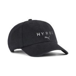 Czapka z daszkiem PUMA x HYROX PUMA. Czarne czapki z daszkiem Puma, na jesień, bez wzorów, z bawełny. Za 94.99 zł.