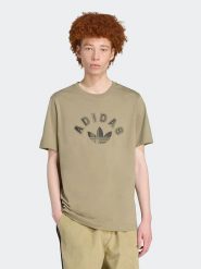 Adidas Koszulka w kolorze beżowym rozmiar: L. Brązowe bezrękawniki Adidas, l, bez wzorów, z bawełny, bez kołnierzyka, bez ramiączek. Za 111.84 zł.