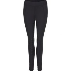 Legginsy jeździeckie z pełną przyczepnością Equipage Dalena. Czarne legginsy długie sportowe EQUIPAGE, l, bez wzorów, z poliamidu, do jazdy konnej. Za 434.00 zł.