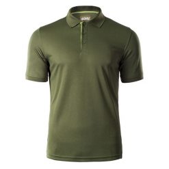 Koszulka męska Magnum Polo - oliwkowa, Rozmiar L. Zielone koszulki polo MAGNUM, l, bez wzorów, z poliesteru, bez kołnierzyka, bez ramiączek. W wyprzedaży za 64.99 zł.