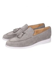 MELVIN & HAMILTON Skórzane mokasyny "Earl 29" w kolorze szarym rozmiar: 47. Szare botki sznurowane Melvin & Hamilton, bez wzorów, bez obcasa, bez zapięcia. Za 404.99 zł.