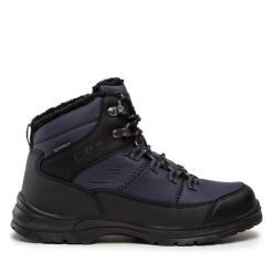 Trekkingi CMP. Niebieskie botki sznurowane CMP, bez wzorów, bez obcasa, bez zapięcia. Za 179.99 zł.