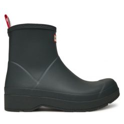 Kalosze Hunter. Zielone śniegowce Hunter, bez zapięcia. Za 399.99 zł.