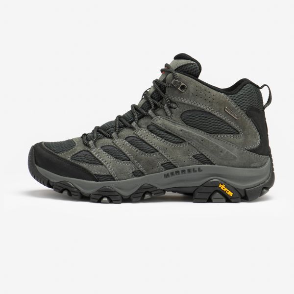 Second Life - Buty turystyczne męskie Merrell Moab 3 Mid - Stan Doskonały. Szare buty turystyczne Merrell, bez wzorów, z materiału, bez zapięcia, trekkingowe. Za 551.99 zł.
