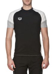 Arena Koszulka funkcyjna w kolorze szaro-czarnym rozmiar: M. Czarne t-shirty sportowe Arena, bez wzorów, z materiału, bez ramiączek, outdoorowe. Za 84.01 zł.