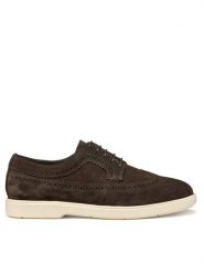 Geox Półbuty U Spherica Ec17 U55LAE 00022 C6006 Brązowy. Brązowe eleganckie półbuty Geox, bez wzorów, ze skóry, bez obcasa, bez zapięcia. Za 449.99 zł.