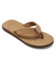 Klapki plażowe dla Mężczyzn CARVER SUEDE PLUS Beżowy. Brązowe klapki Quiksilver, z gumy. Za 189.99 zł.