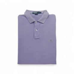 Second life - Męski polo z krótkim rękawem - Stan bardzo dobry. Fioletowe koszulki polo RALPH LAUREN, m, bez wzorów, bez kołnierzyka, bez ramiączek, na golfa. Za 126.86 zł.