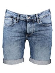 Pepe Jeans Szorty dżinsowe w kolorze niebieskim rozmiar: W30. Niebieskie szorty Pepe Jeans, z aplikacjami, z jeansu, klasyczne. Za 105.38 zł.