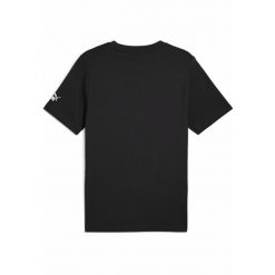Męska koszulka z grafiką PUMA Sport PUMA Black. Czarne t-shirty sportowe Puma, bez wzorów, bez ramiączek, na fitness i siłownię. W wyprzedaży za 89.00 zł.