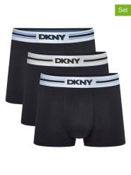 DKNY Bokserki (3 pary) w kolorze czarnym rozmiar: XL. Czarne bokserki DKNY, xl, bez wzorów. Za 92.21 zł.