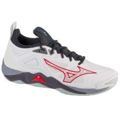 Buty do siatkówki męskie, Wave Momentum 3. Białe buty do biegania Mizuno, bez wzorów, bez zapięcia, do biegania, mizuno wave. W wyprzedaży za 614.20 zł.