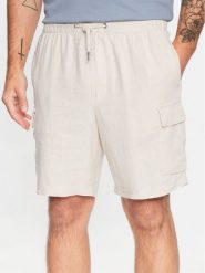 Solid Szorty materiałowe 21107732 Szary Regular Fit. Szare szorty Solid, m, bez wzorów, z materiału. Za 139.99 zł.